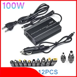 Universal 100W AC DC 12V Switching Adjustable Power Supply Adapter Charger Notebook Transformer 15V 16V 18V 19V 20V 24V Adaptor