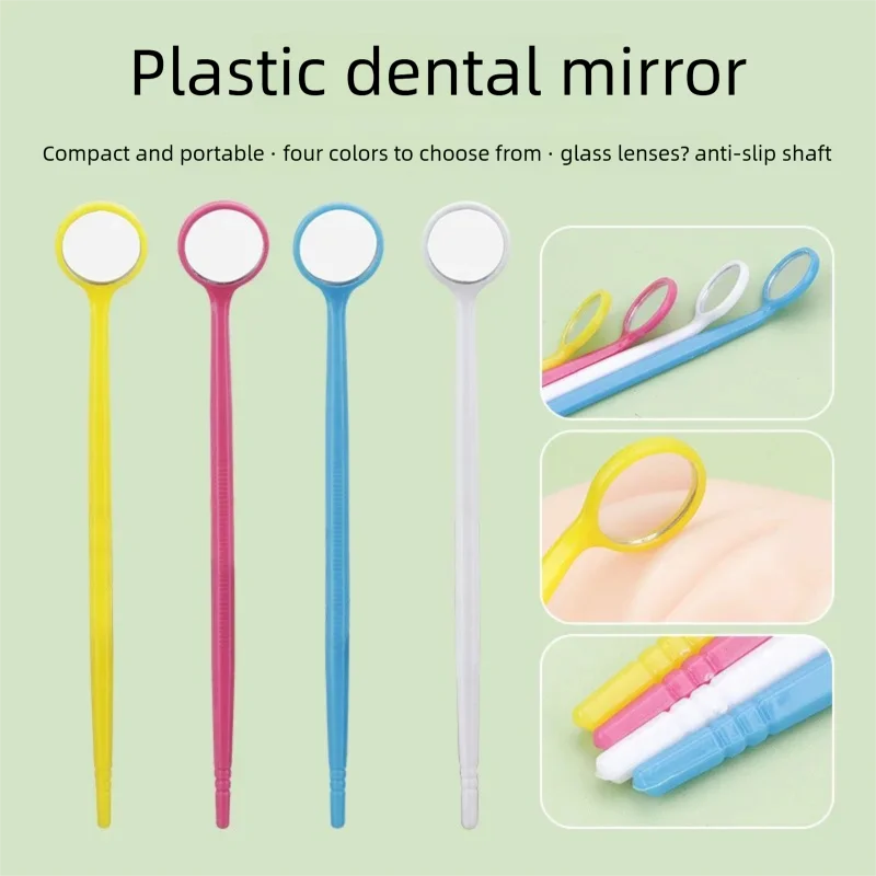 Espejo de control de extensión de pestañas, herramientas dentales multifunción para el interior de la cavidad Oral, blanqueamiento Dental, examen limpio, 10 Uds.