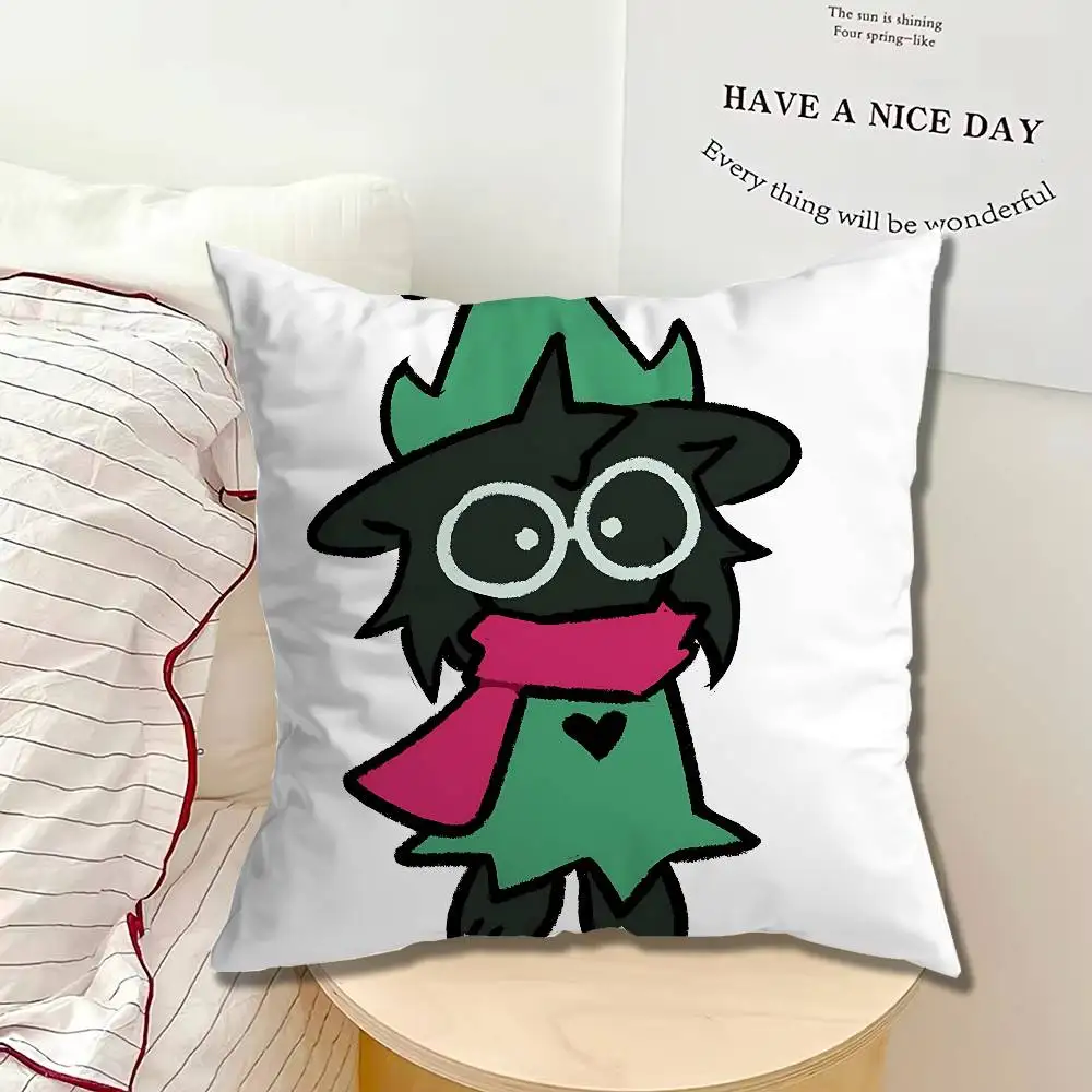 Spamton Game D-Deltarune Pillow cases Organic Linen Pillow Case Double-Sided Print Cushion Cover for Sofa Home Decor Gift