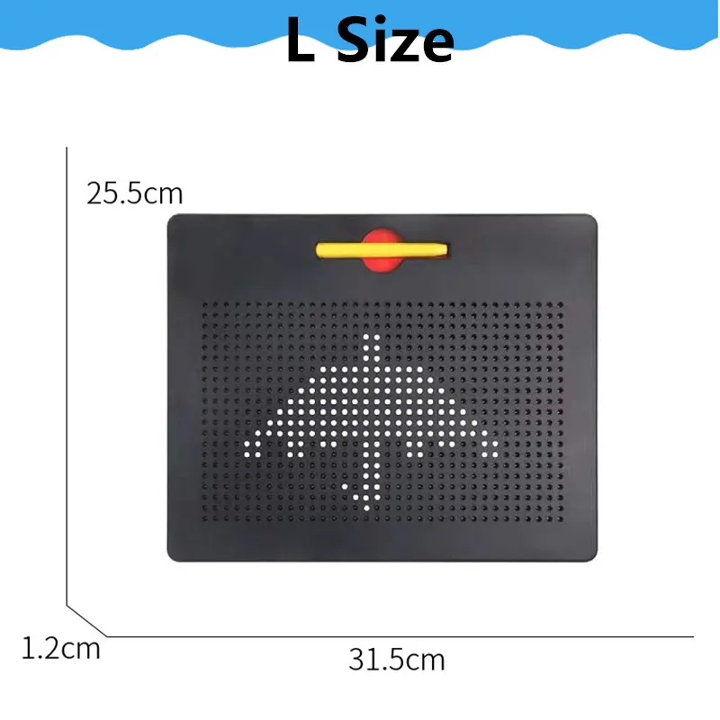어린이용 마그네틱 드로잉 보드 학습 교육 장난감, 훌륭한 창의적 선물, DIY 패턴 동물 쓰기 수학