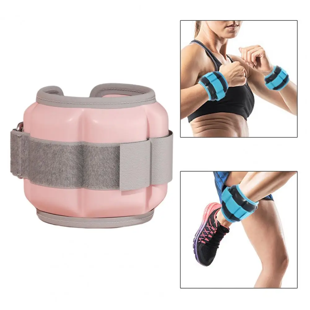 1 Pair Sports Weight Cuffs Wrist Weights With Fastener Tape Adjustable Hand Ankle Weights Fitness Equipment Sports Sandbags