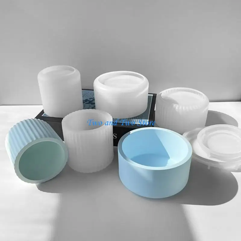 HX6F Convenient Handmade Crafts Molds Silicone Storage Containers Mold Fashion Epoxy Resin Moulds Perfect for DIY Hand-Making