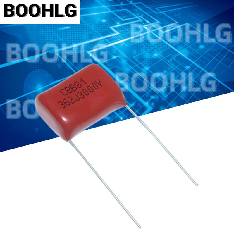 10PCS CBB81 High Voltage Film Capacitor 3KV 3000V 362J 3.6NF Pitch 15mm