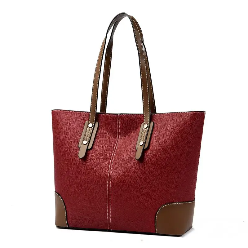 

Женская сумка большой вместимости, большая сумка, женская новая текстура, женская портативная сумка-мессенджер, сумка через плечо, высокий уровень внешнего вида