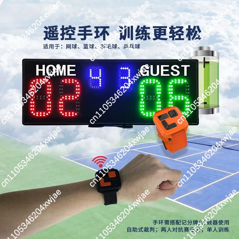 LED Electronic Scoreboard Port - Badminton Score ulasan dan harga