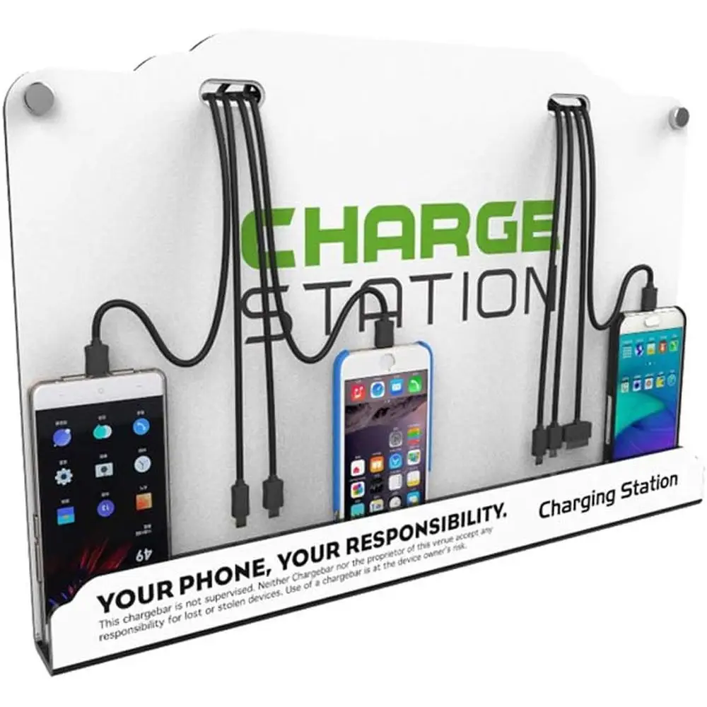 

Многопортовая высокоскоростная настенная зарядная станция для общественных мест — идеально подходит для аэропортов, больниц, банков, отелей, торговых центров