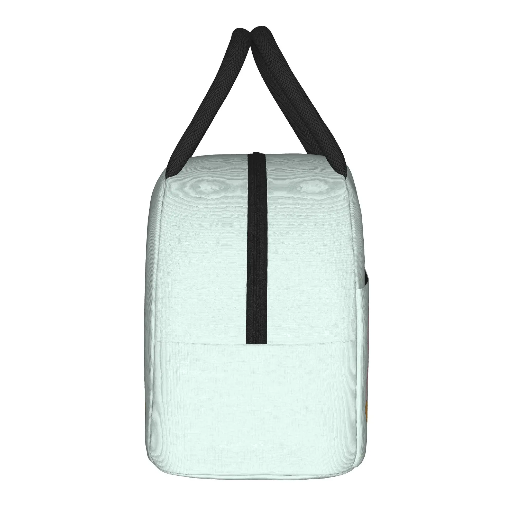 P-Pudgy Penguin Insulated Lunch Bag Portable Cute Cartoon Meal Container Cooler Bag Tote Lunch Box Beach  Travel Men Women