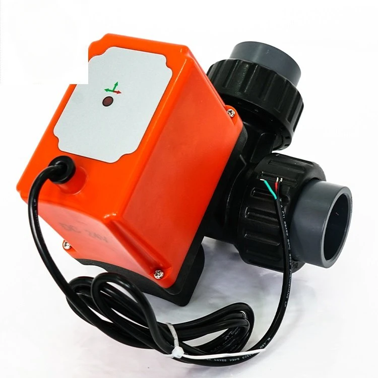hard seals no leakage no corrosion 3 Ways PPO PVC Motorized Ball Valve Electric Actuator Ball Valve 24V 220V For Industry image 6