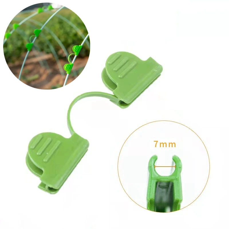 10/20pcs Greenhouse Film Clamps for Garden Tarpaulin Netting Tunnel Hoop Pipe Shed Row Cover Shading Frame Support Planting Tool