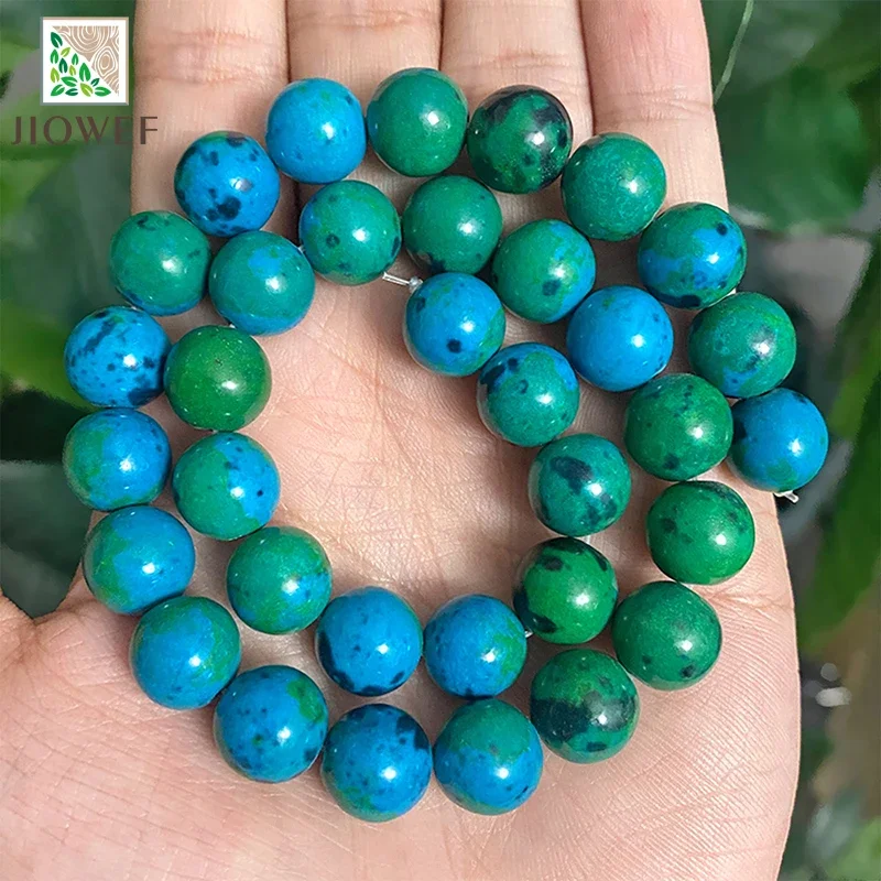 Natural Stone Chrysocolla Round Loose Spacer Beads For Jewelry Making Diy Handmade Bracelet Necklace 15
