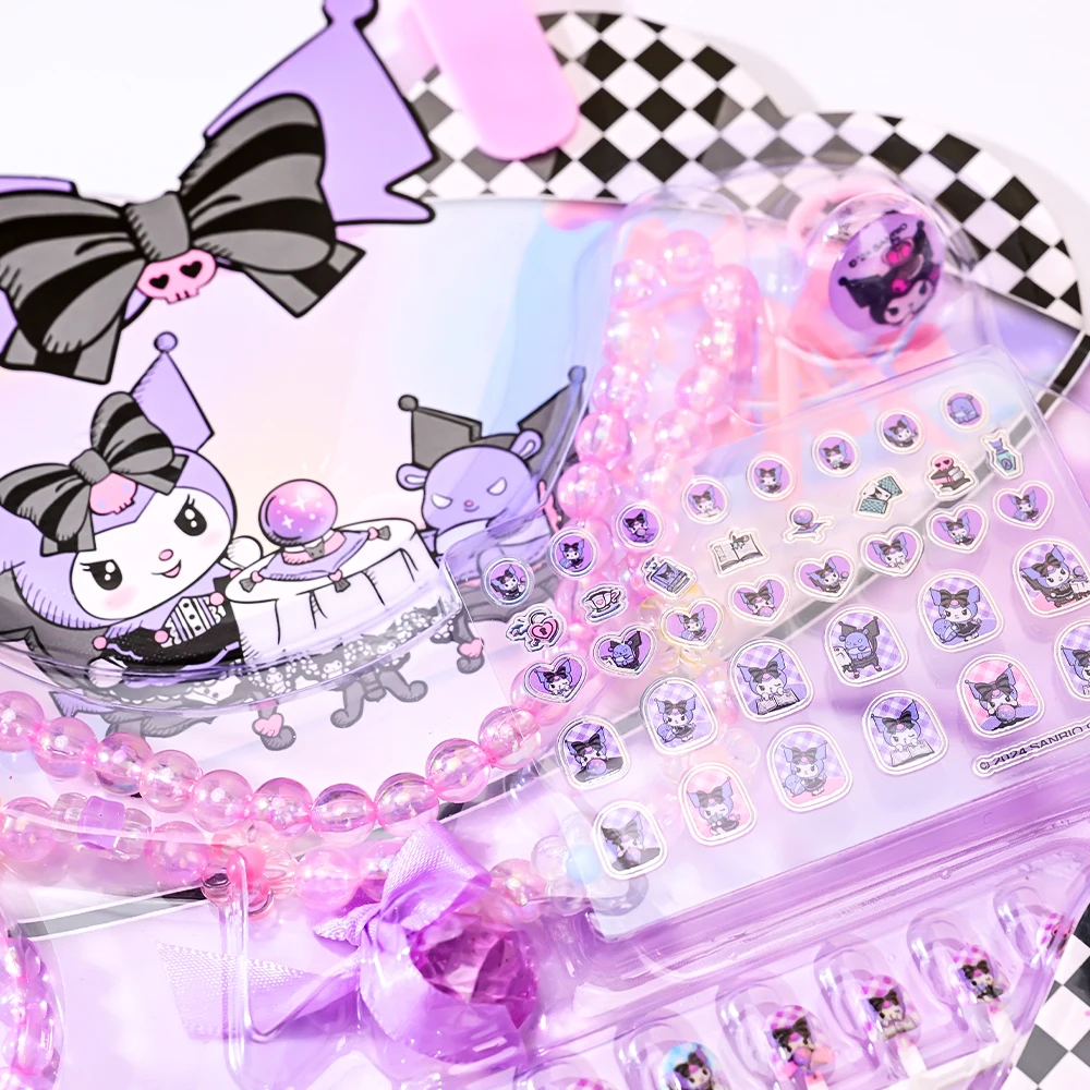 1-pack Kumori Melody Maniucre cadeaupakket Creatieve Hello Kitty nagelsticker Druk op nagels Set Leuk kerstcadeau voor kinderen