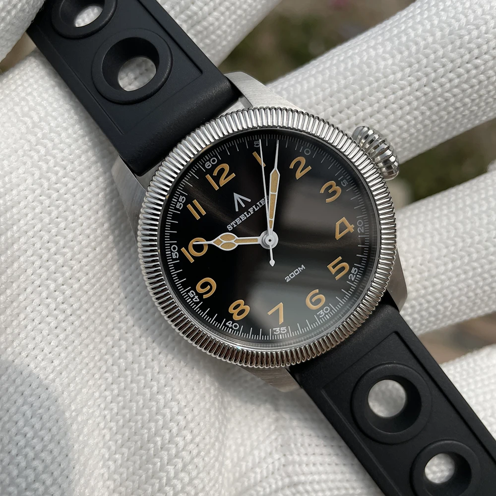 STEELFLIER Offizielle SF741 klassische Quarz-Armbanduhr, Souvenirs, Saphirspiegel, VH31, stumm, 200 m wasserdicht, luxuriöse Leuchtuhr – Detail 27