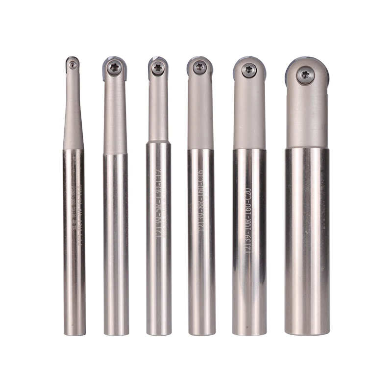 T2139 Semicerchio Fresa a sfera C8 C10 C12 C16 C20 R4 R5 R6 R8 R10 Fresa ad alta precisione Asta Utensile da taglio CNC P3200 R12.5