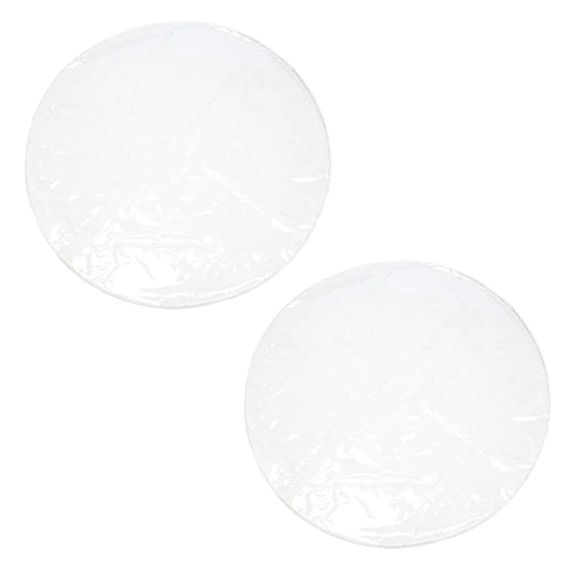 2X Splat Mat For Under High Chair/Arts/Crafts Kids Toddler Washable Large Waterproof Round Clear Chair Floor Protector