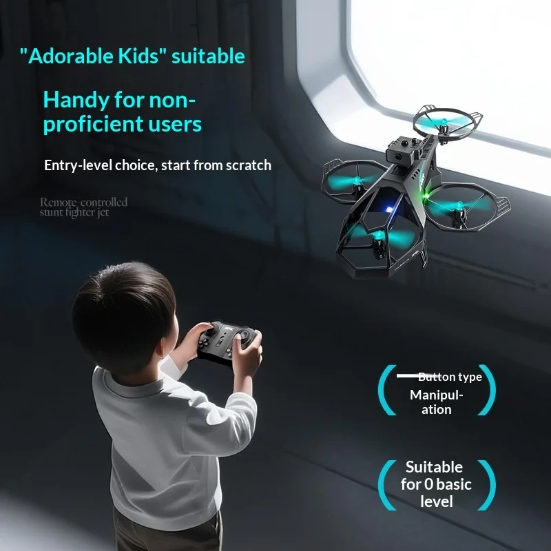 4DRC V35 RC Drone Obstacle Avoidance Altitude Hold Optical Flow Durable Quadcopter Stunt Fighter Toys Boys Kids Beginners