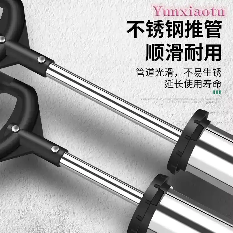 Stainless Steel Mortar & Cement Caulking Gun, Manual Grouting Injector for Door & Window Sealing, Handheld Grout Filling Tool