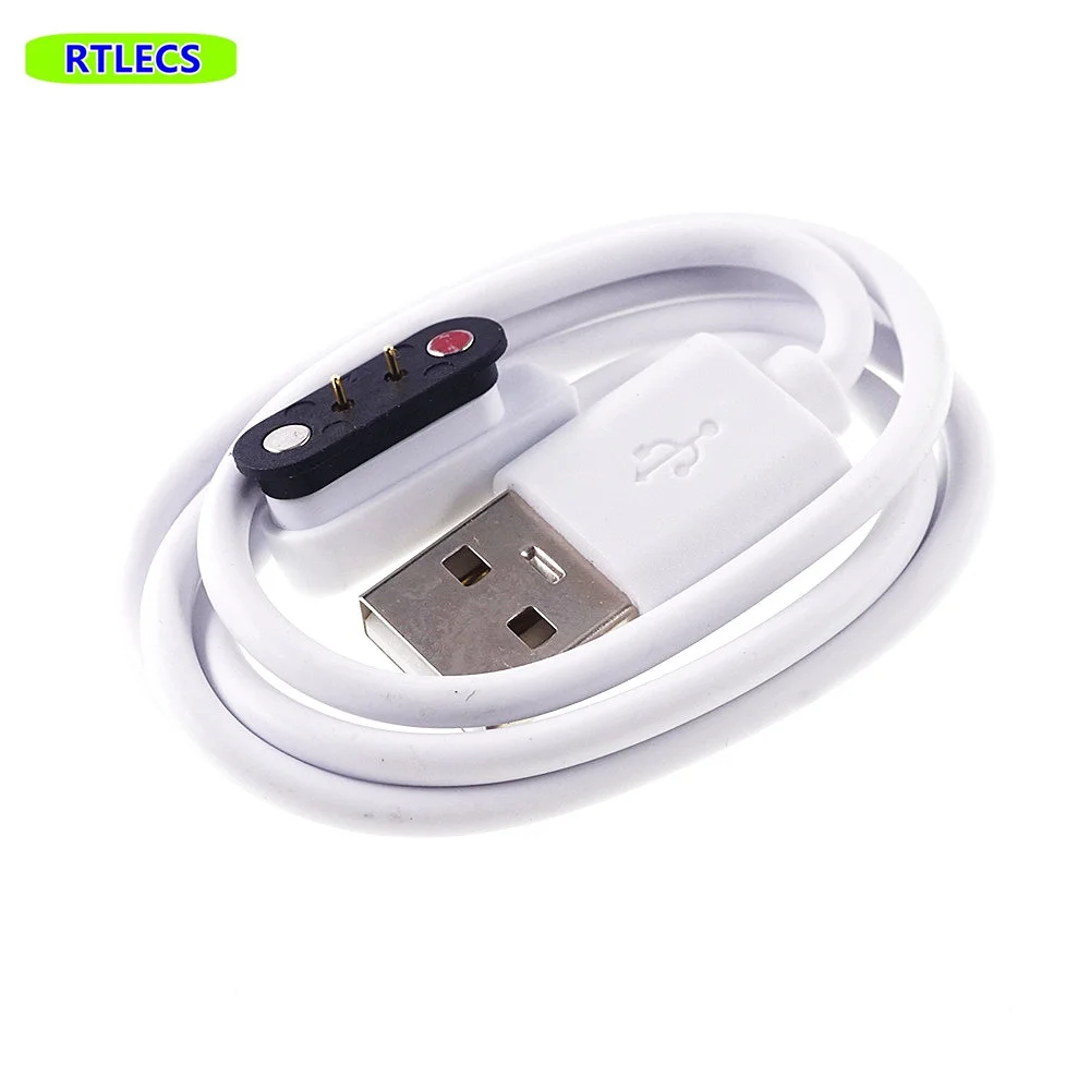 1 Piece Magnetic Charger Cable Wire 2 Pin Pitch 4mm Universal USB Connector Male Adapter Power Charging for Juicer Smart Watch