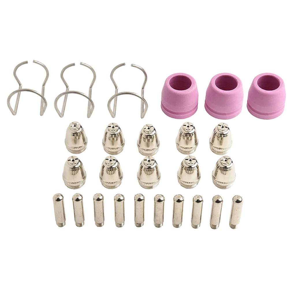 26PCS Plasma Cutter Consumables Kit For AG60 For SG55 Plasma Cutter Consumables Kit, Plasma Cutting Torch Tip Welding Tools