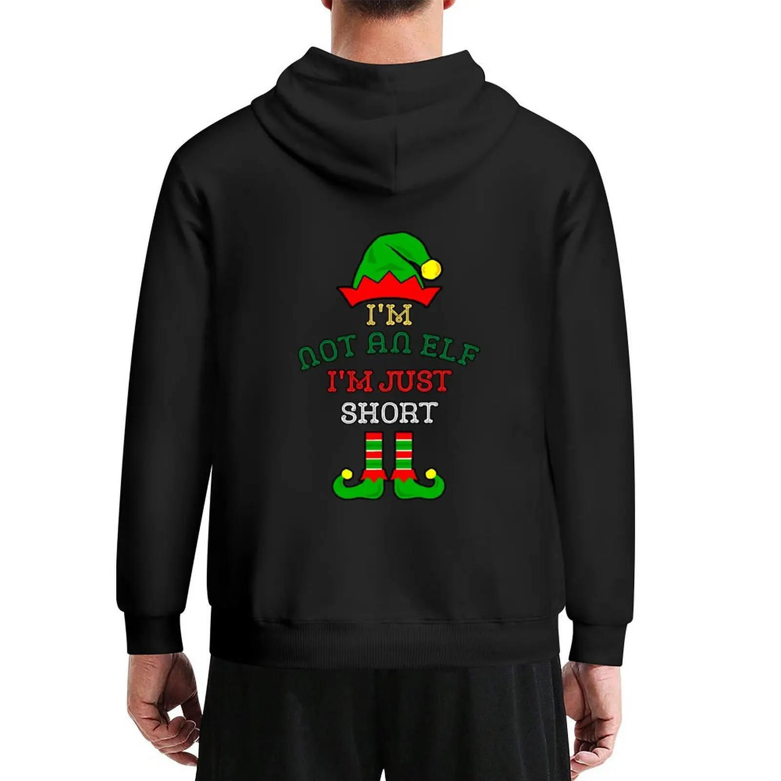

I'm Not An Elf I'm Just Short - Ugly Christmas Elf Hoodie korean style clothes men's autumn clothes blouse anime hoodie