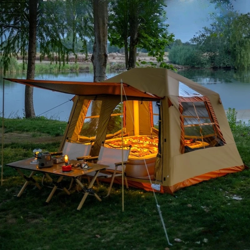 Camping Tents Shelter Canopy Tourism Mountain Hiker Tent Sunshade Canopy Sun Protection Picnic Outdoor Furniture Tentes Lszp