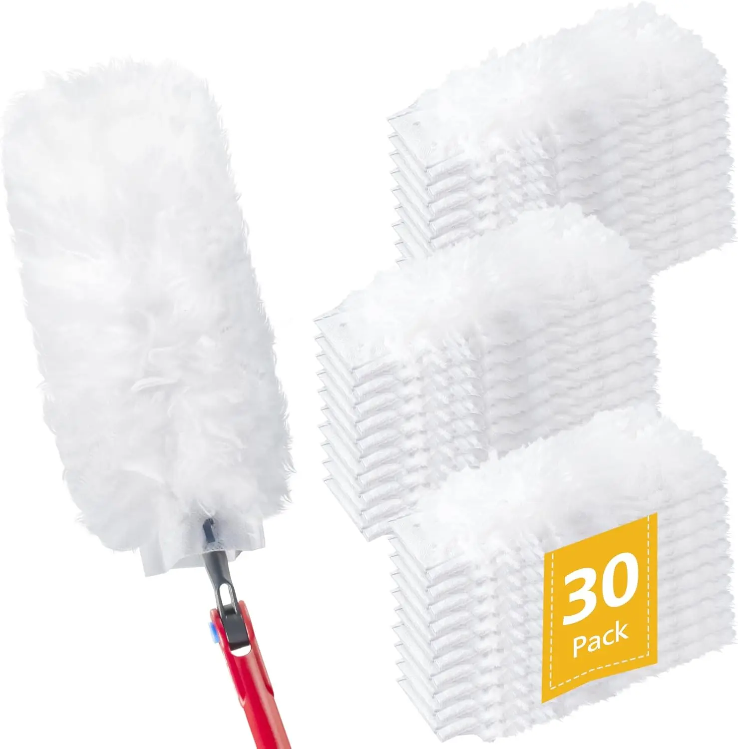 

30 упаковок сменных насадок для швабры Heavy Duty Disposable Duster, 360 штук ° Уборка: в 3 раза эффективнее удаления пыли, чем с помощью веников из перьев.