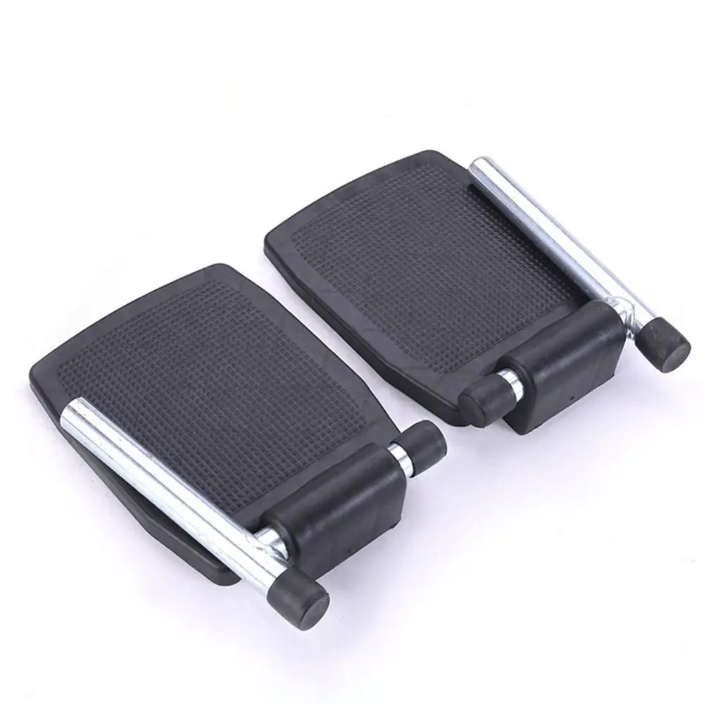 1Pair Non-slip Wheelchair Footrest Pedal Replacement with Leg Tube Wheelchair Footboard Foot Pad Pedal Wheelchair Accessories