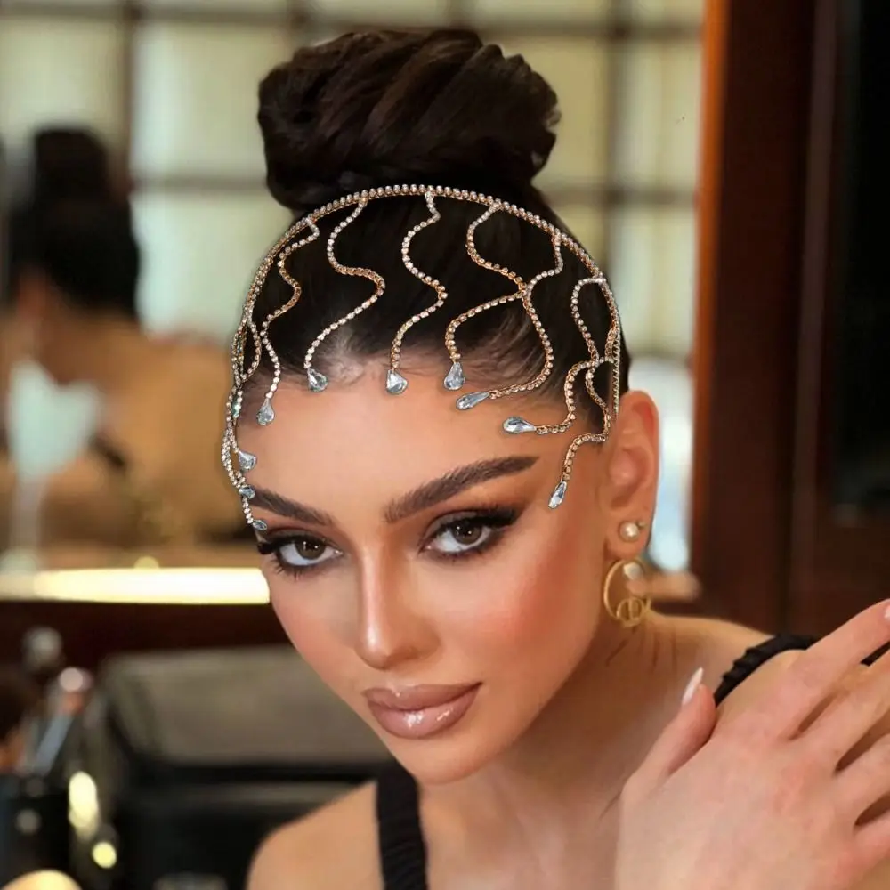 Snake Bend Rhinestone Headband - Jewelry Making Adults review and price