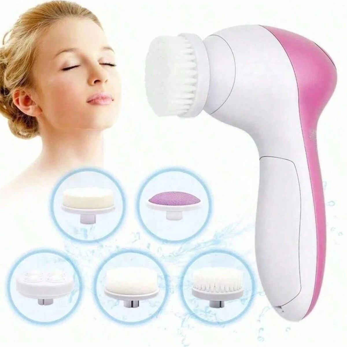 Electric Silicone Brush Facial Brush Skin Massager Wireless Charging Cleansing Waterproof  Vibration Beauty Instrument Care