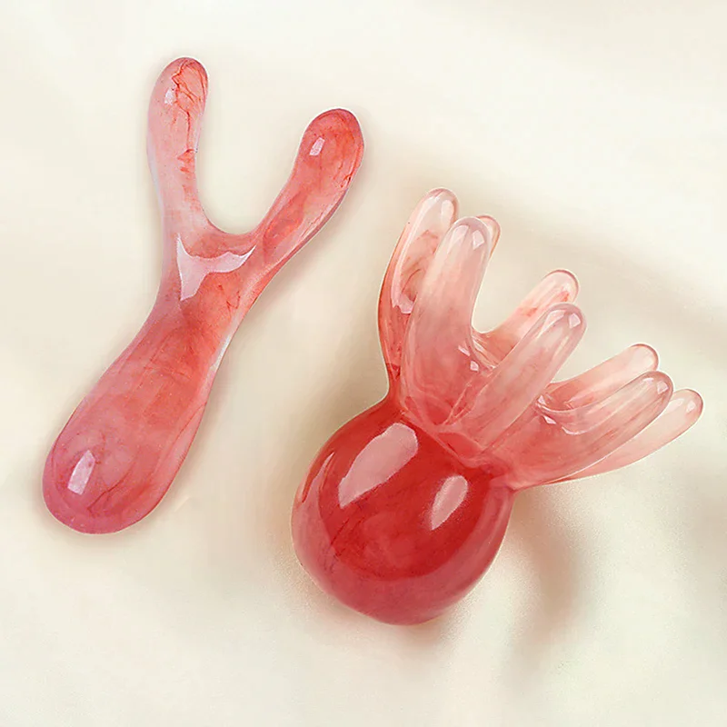 

1/2pcs Octopus Shaped Head Meridian Acupoint Massage Comb Wide Tooth Scalp Comb Back Neck And Back Manual Deep Massage Tools