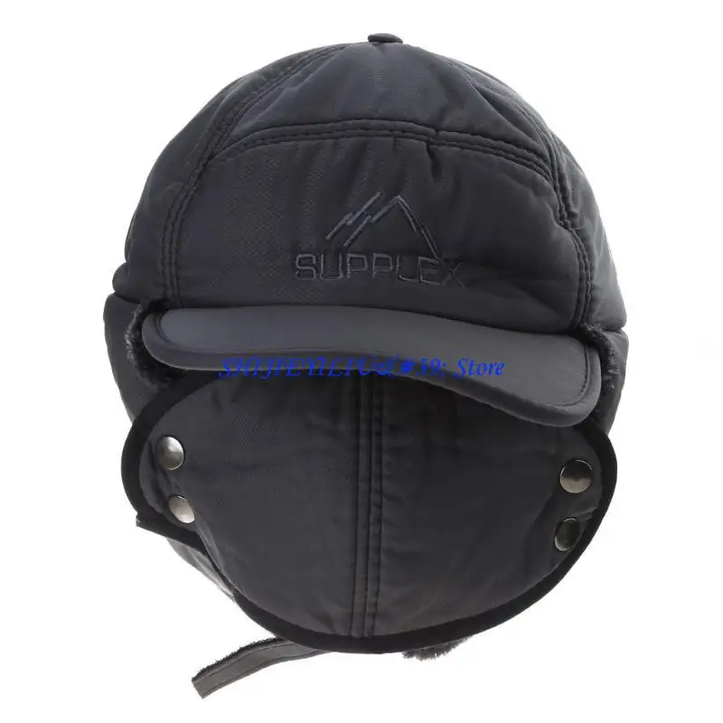 E21F Hat Russian Hat Lei Feng Hat for w/Ear Flap Windproof Mask for Xmas New Year