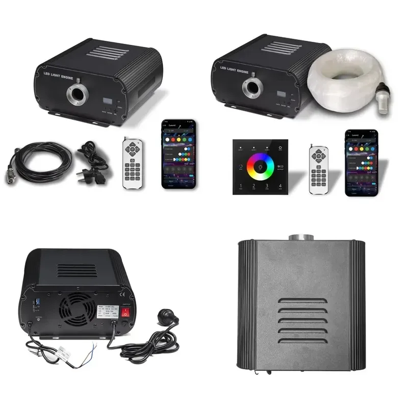 48W APP Control LED Fiber Optic Light Aluminum Star Ceiling Illuminator for Room Decor