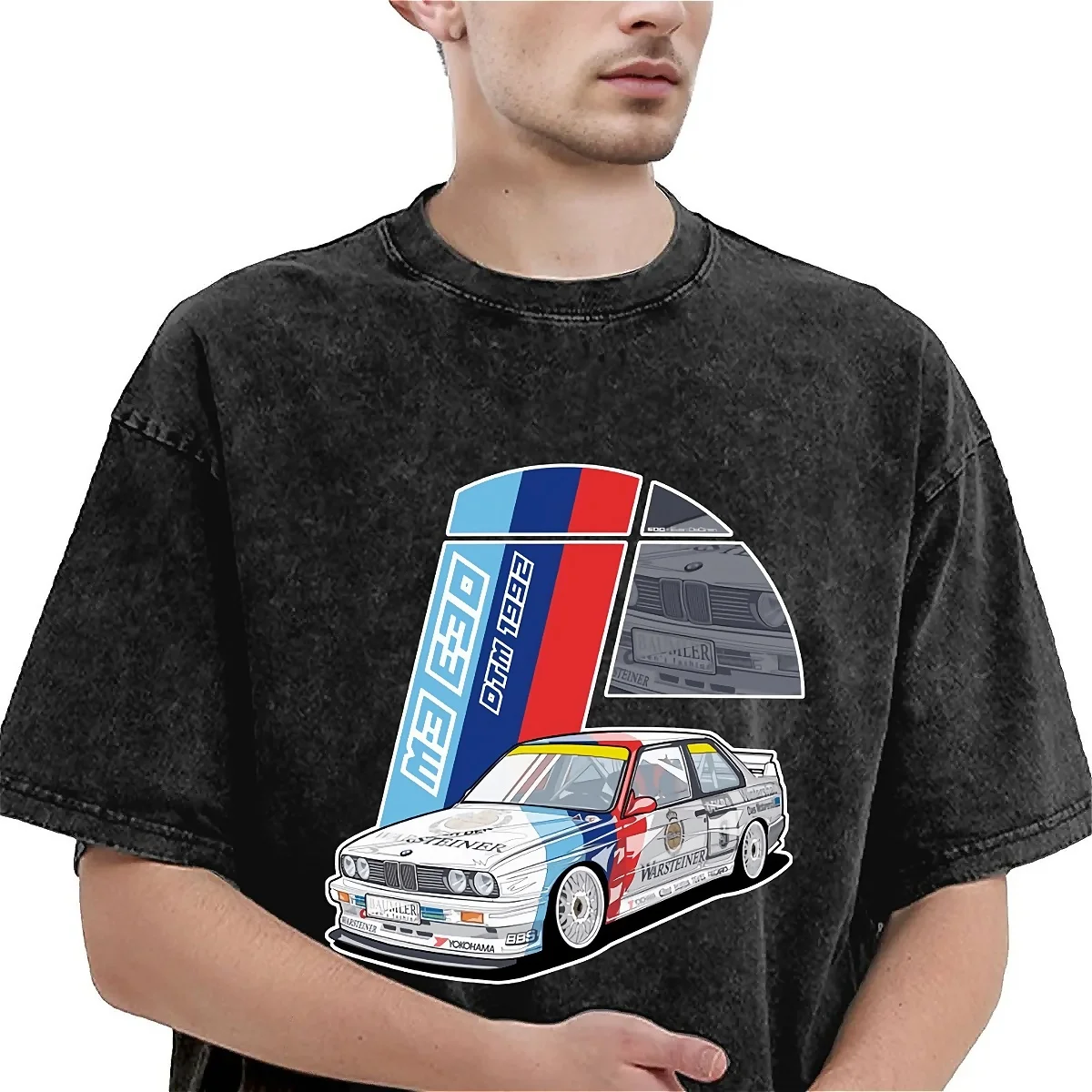 M3 E30 Dtm T Shirt Classic Car Novelty T-Shirts Short Sleeve Streetwear Tops Summer Cotton O Neck Oversized Top Tees