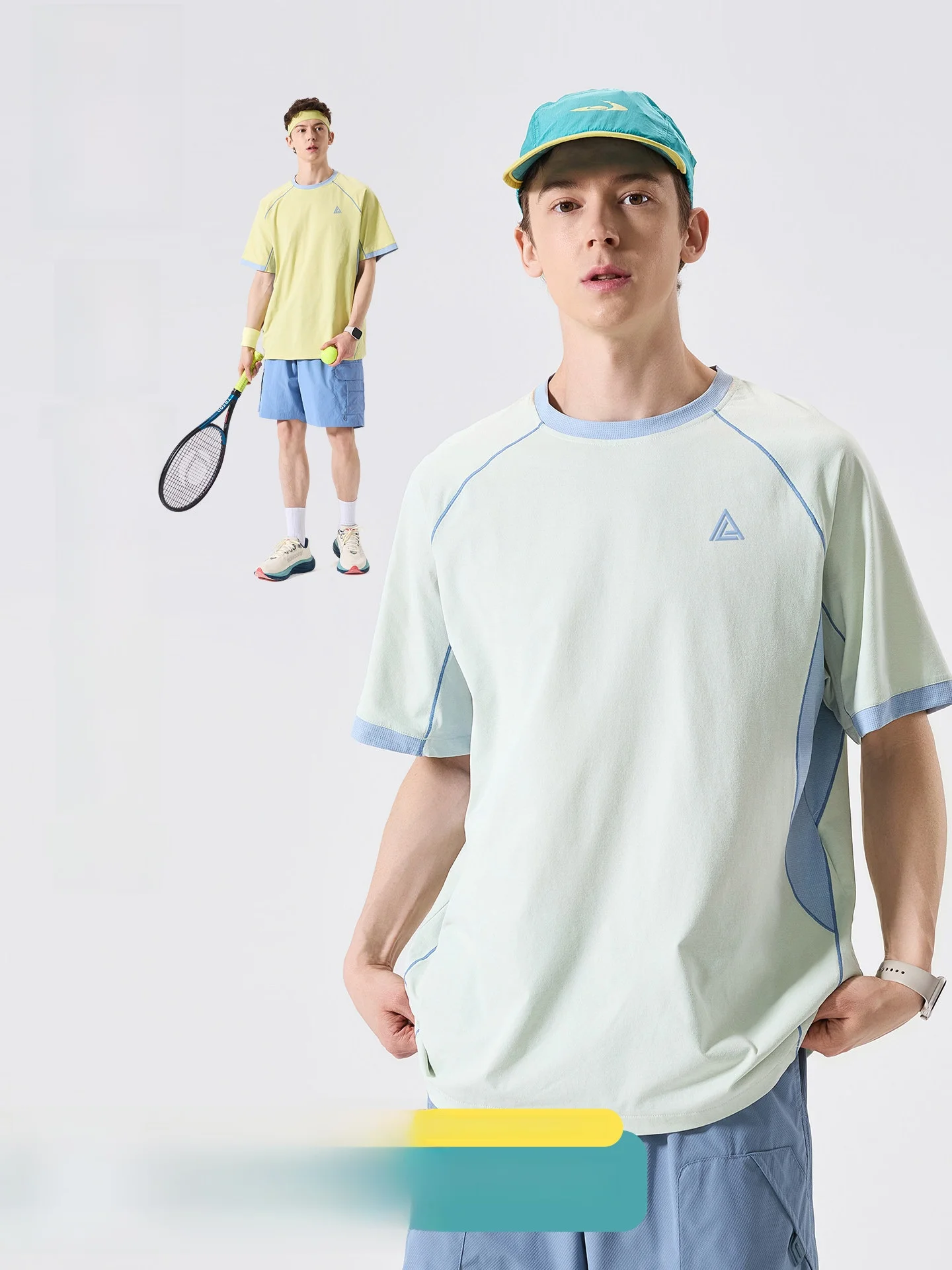 

LAZY DAY Outdoor Men's T-shirt Short Sleeve Sportswear Quick Dry Moisture Wicking Hассu Thread Summer Anti-Uv Antibacterial