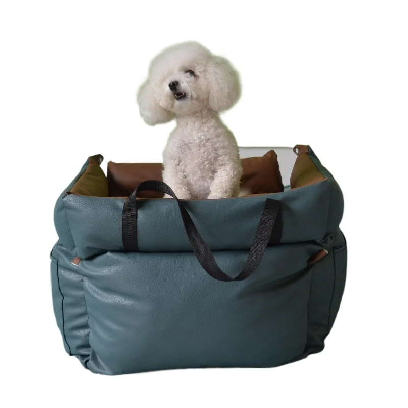 

45 * 40Cm large size outdoor waterproof pet dog car seat, imitation leather transportation tote bag for car