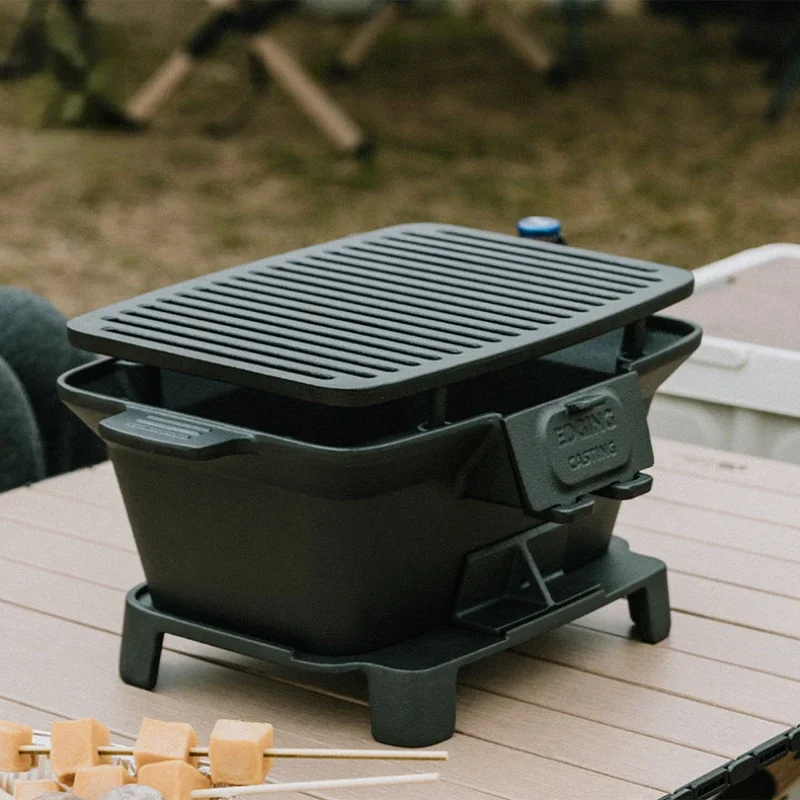 Barbecue Oven Charcoal Stove Cast Iron Stove Barbecue Outdoor Camping Uncoated Barbecue Charcoal Stove Tea Cooking Picnic