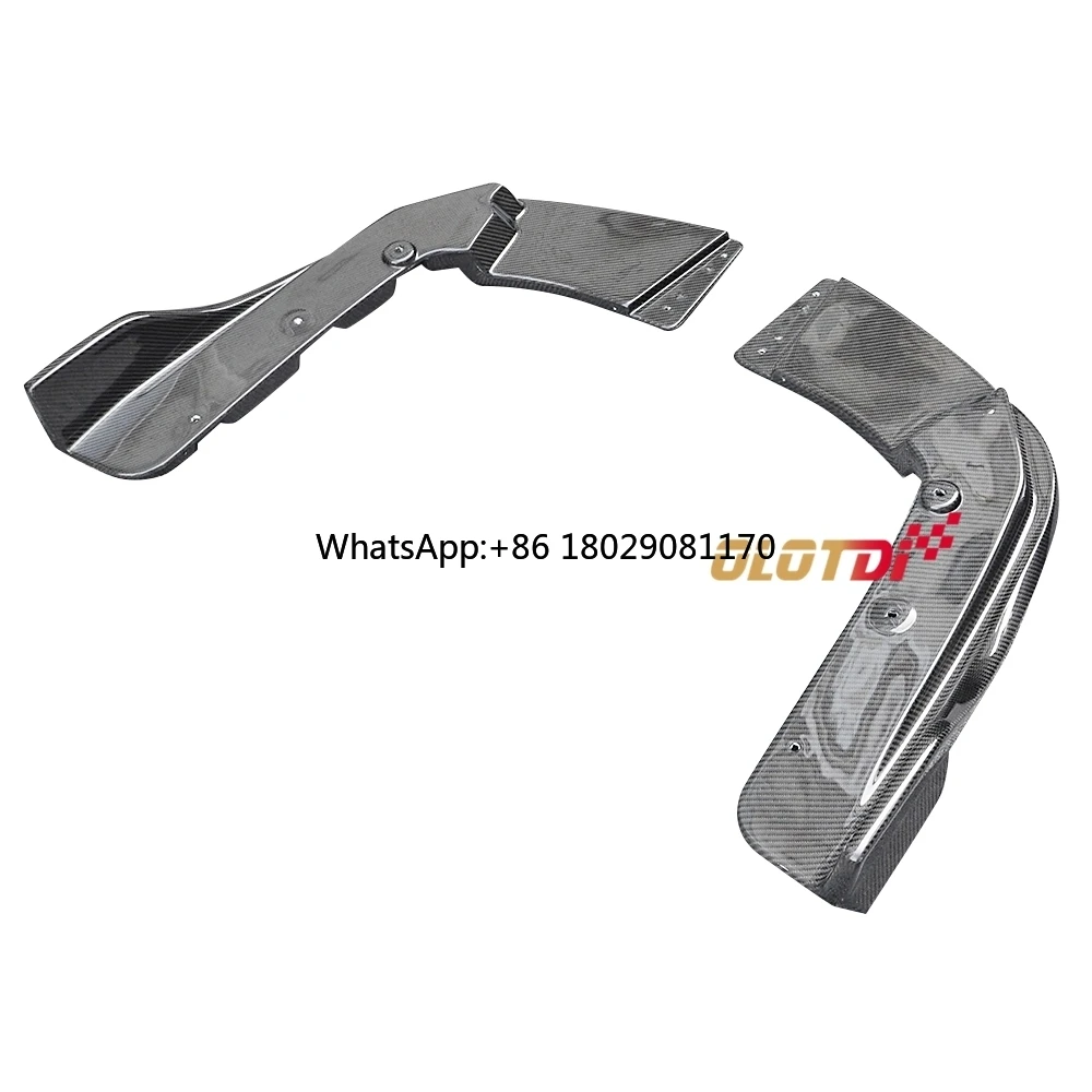 Difusor trasero estilo V de fibra de carbono para BMW, divisores de aletas, labios, balancín lateral, ajuste automático, Serie 3, G20, G28, LCI