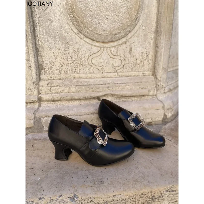 

☆SunlCos 18th Century Women High Heels Medieval Renaissance Retro Aristocratic Cosplay Work Shoes Carnival Party Fancy Theme Ac☆
