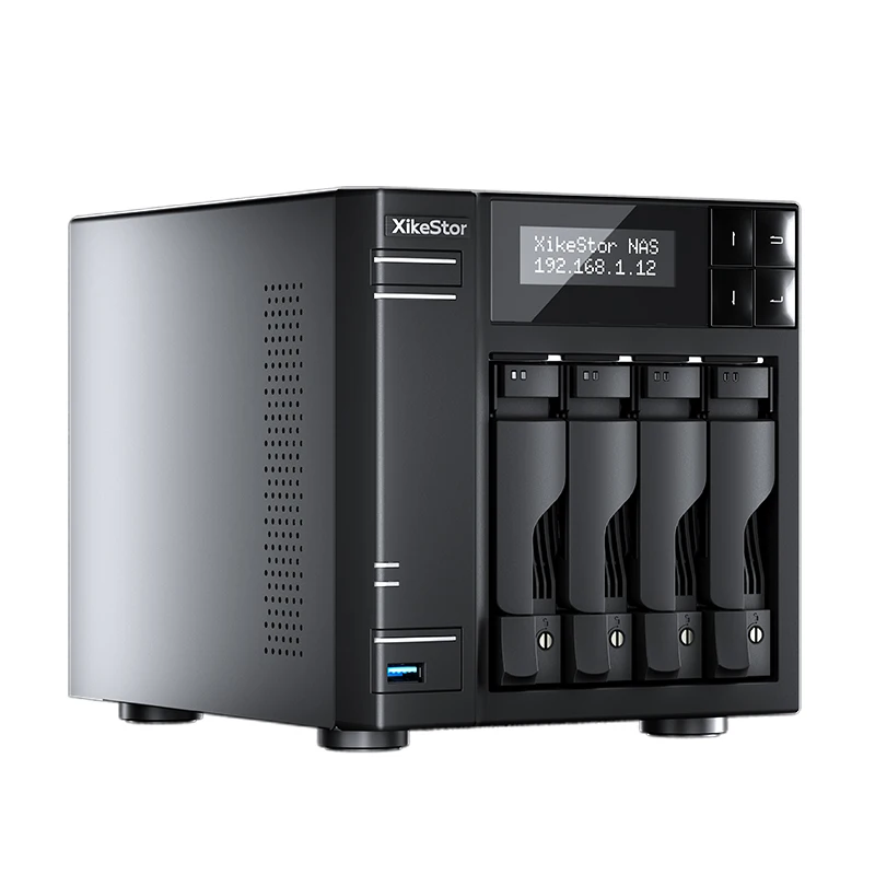 XikeStor 4+4 Bay NAS with DDR5 Memory Intel N100 Processor 8G/16G/32G RAM 128TB Massive Capacity Expansion Multiple RAID Server