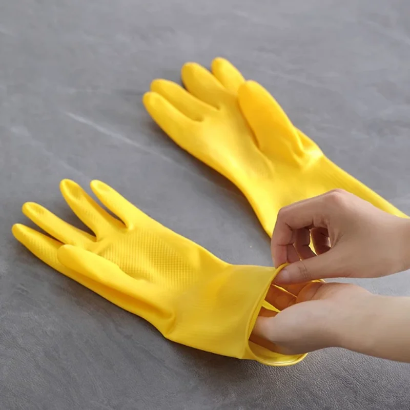 Guantes de goma para lavar pla - Dish Glove Rubber reseña y precio