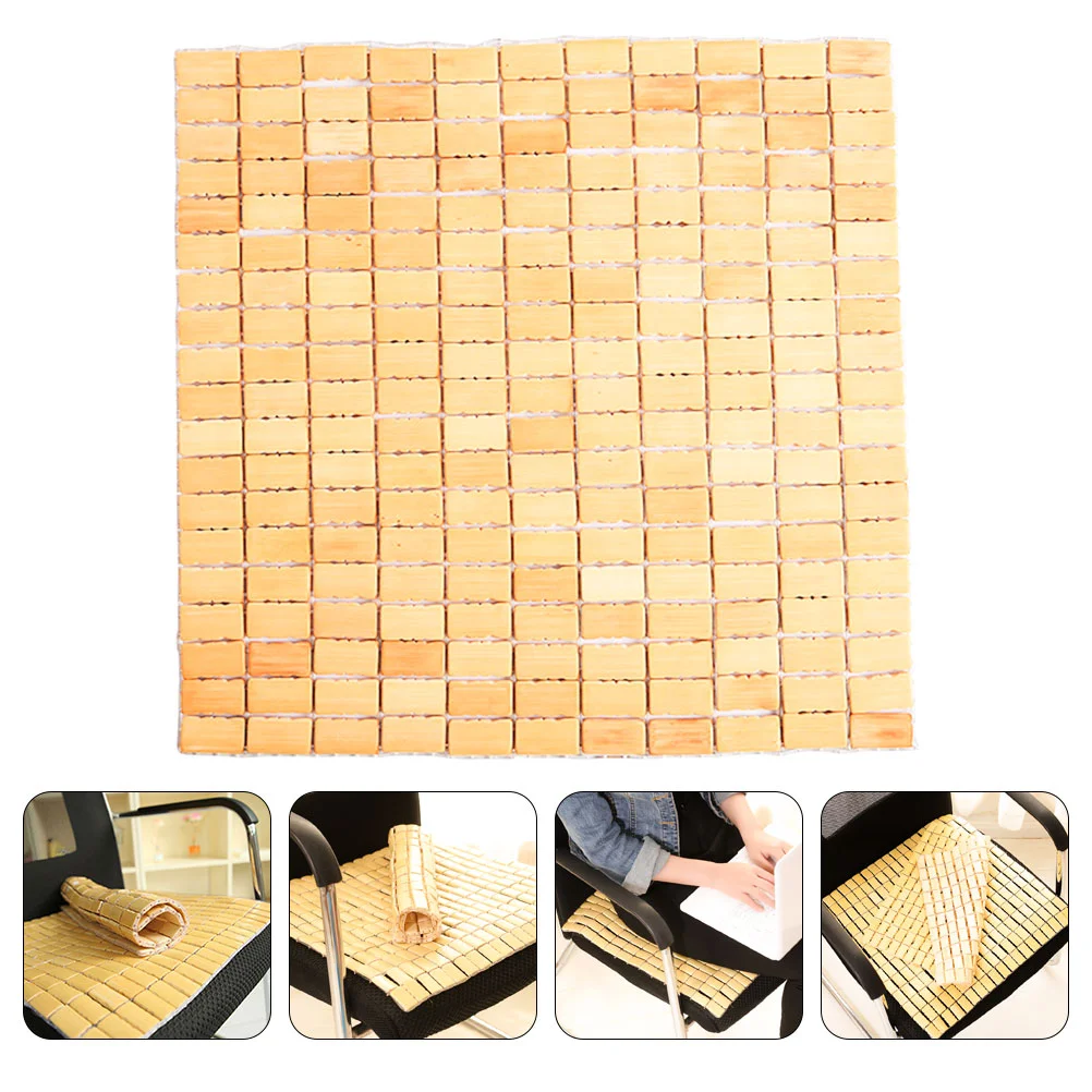 Bamboo Cushion Home Mat for Sitting Floor Doggie Car Seats Small Dogs The Pad Seating Indoor Chair Office