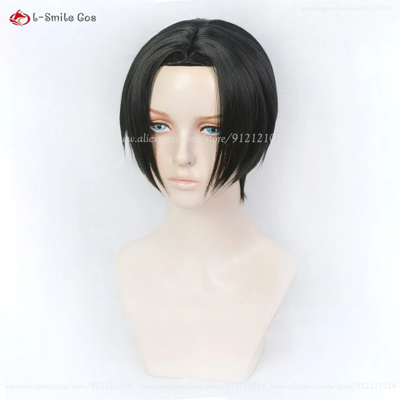 Wig Cosplay Anime NANA Oosaki Nana Wig hitam pendek rambut sintetis tahan panas Wig wanita pesta Halloween + topi Wig