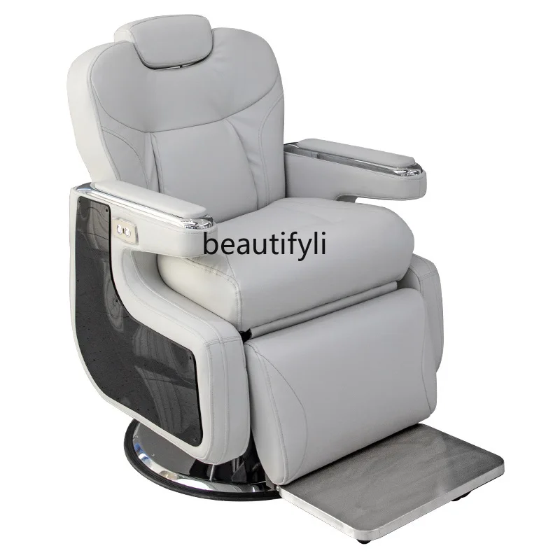 

The hair salon automatically lifts and lowers the haircut chair, rotates and lifts, and reduces the backrest angle to control.