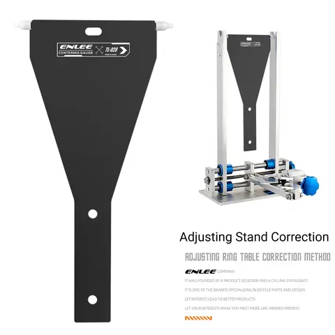 ENLEE Bike Wheel Centering Gauge TL-028 Aluminum Alloy Truing Stand Alignment Tool for Bicycle Wheel Repair