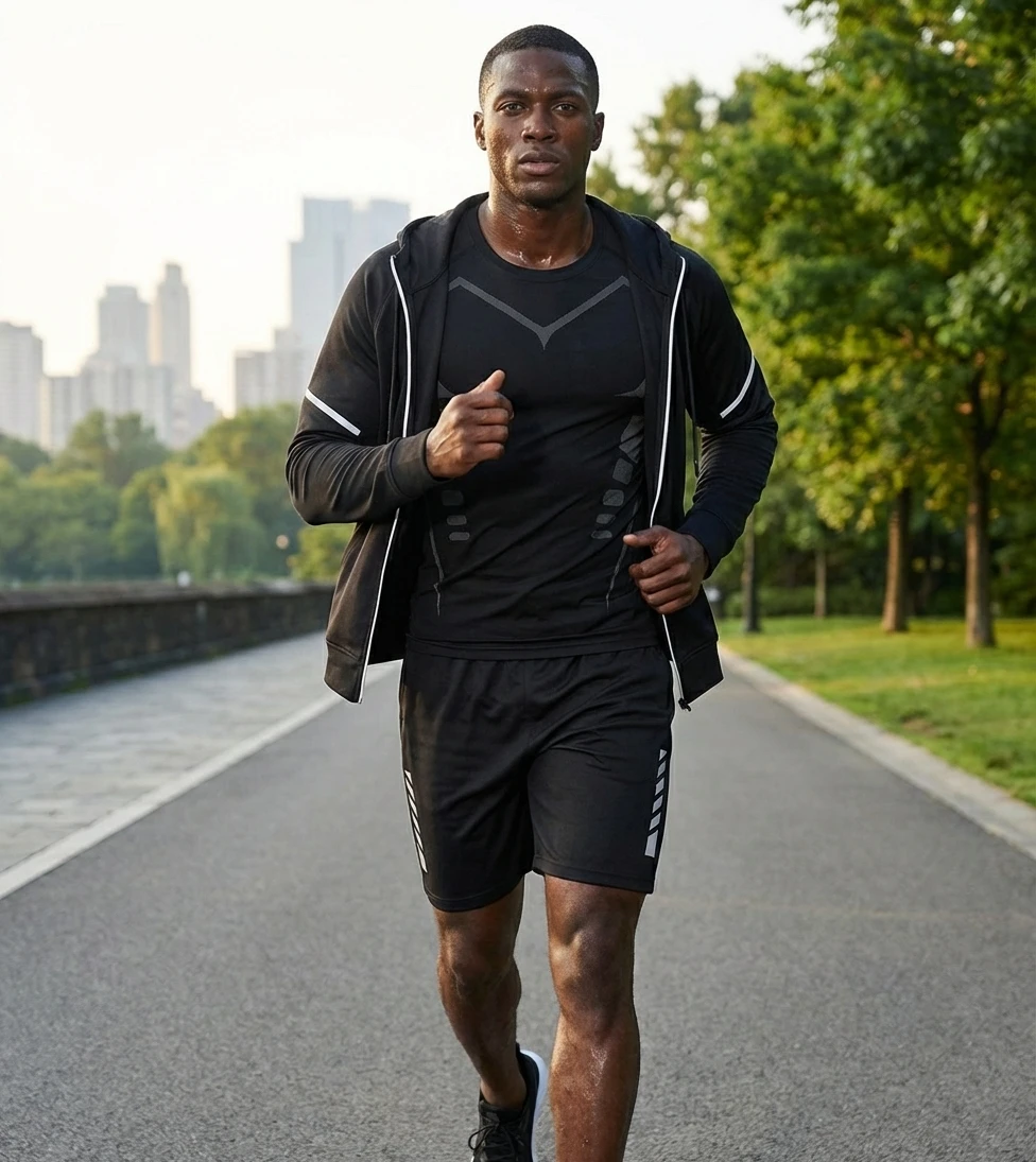 フィットネスフルセットスーツトラックスーツマラソントレーニン - Running Gear For Marathon のレビューと価格