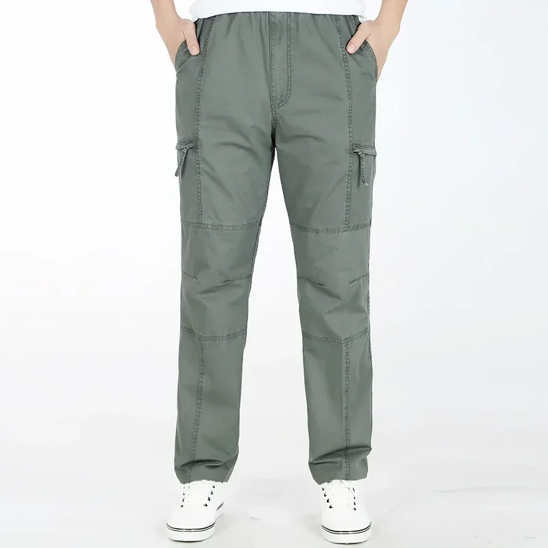 

2024 Men's Clothing Male Summer Loose Army Green Cargo Pants Plus Size XXXL 4XL 5XL 6XL Spring Casual Black Baggy Big Trousers