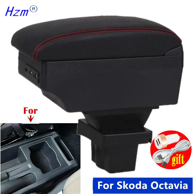 

Car Armrest box For Skoda Octavia Armrest box For Skoda Yeti Mk2 A5 Storage box Interior Dedicated Retrofit Car Accessories