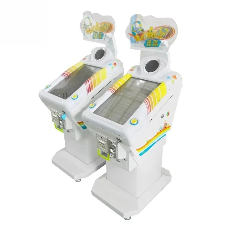 Mini coin-operated pinball arcade redemption game console