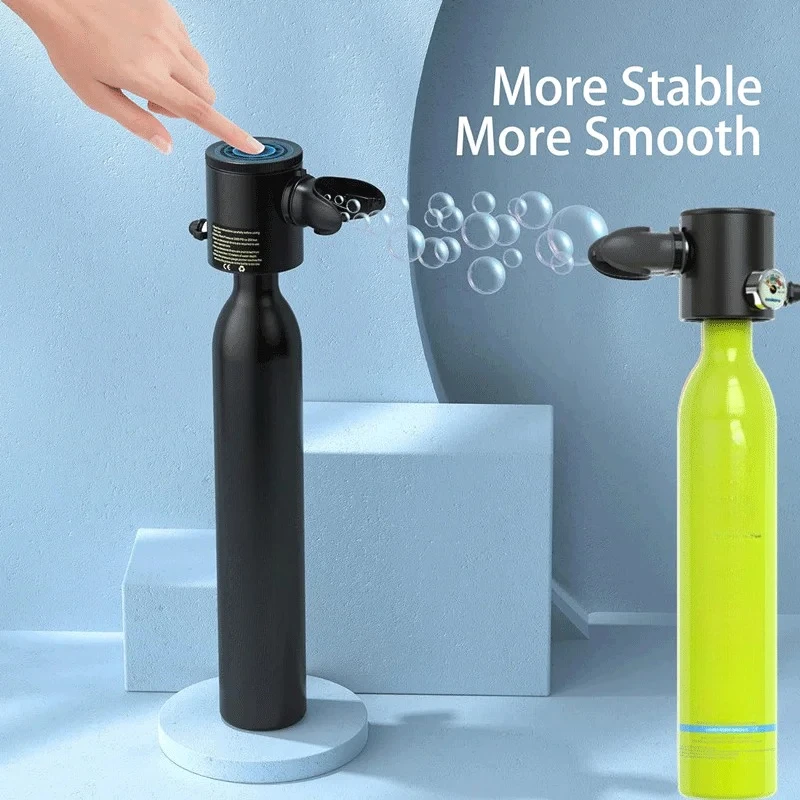 with 5-10 Minutes of Backup Air 0.5L Mini Scuba Dive Tank, Mini Scuba Dive Cylinder &  Scuba Diving Oxygen Tank with Hand Pump