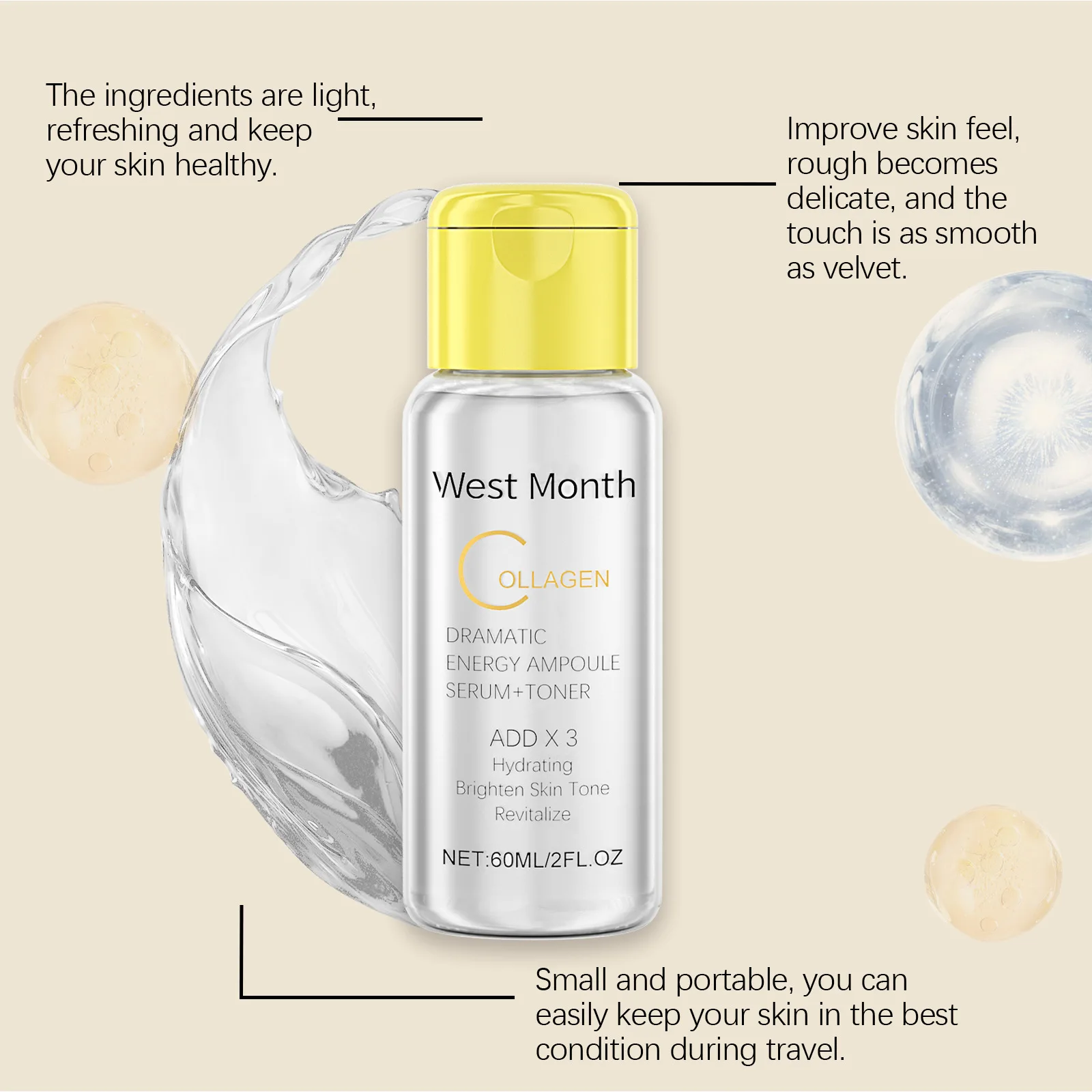 Moisturizing Face Toner Brightening Lifting Fade Fine Lines Hydrating Dry Nourishing Smoothing Revitalize Glow Korean Skin Care