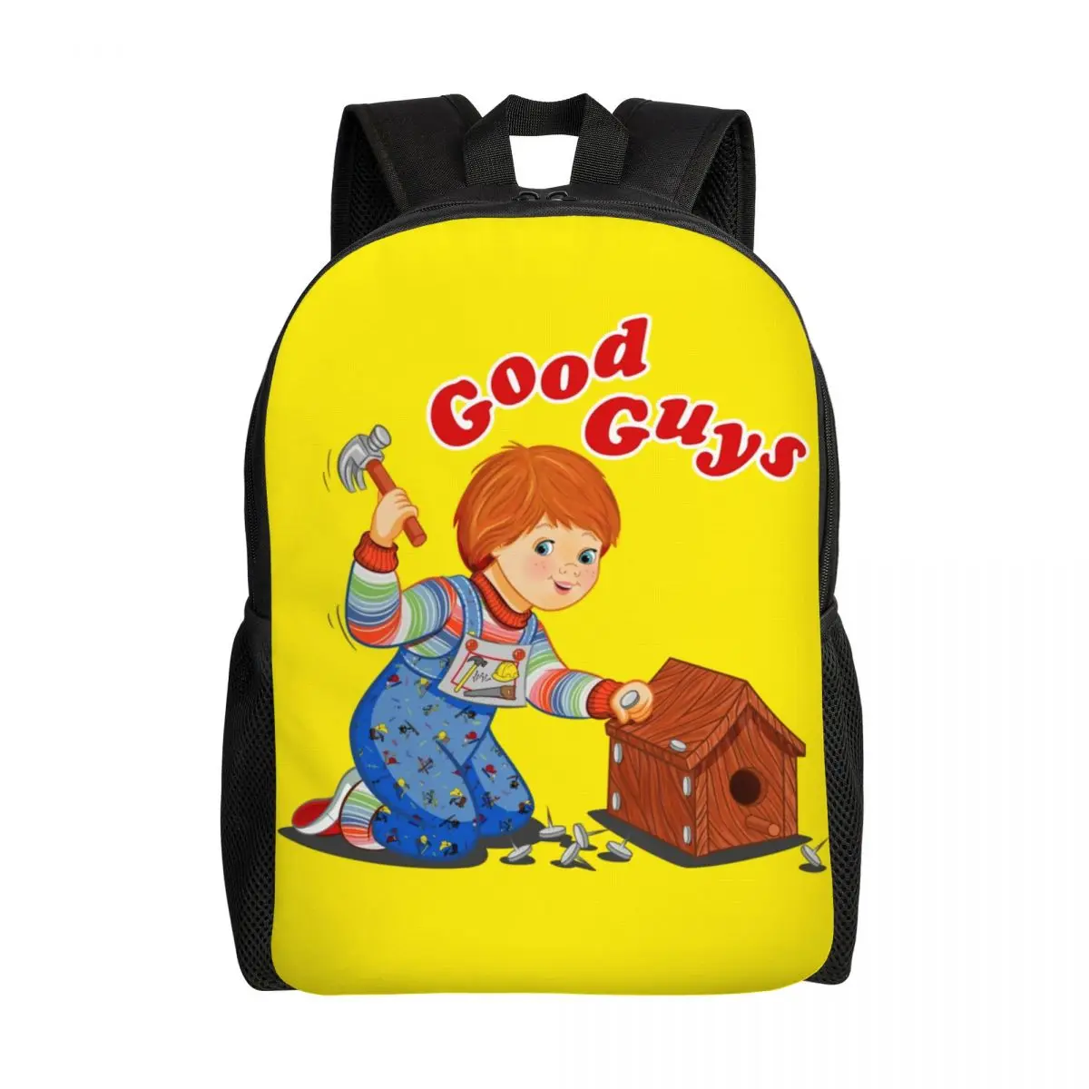 

Good Guys Carpenter Laptop Backpack Women Men Casual Bookbag for College School Students Cartoon Child's Play Chucky Doll Bags